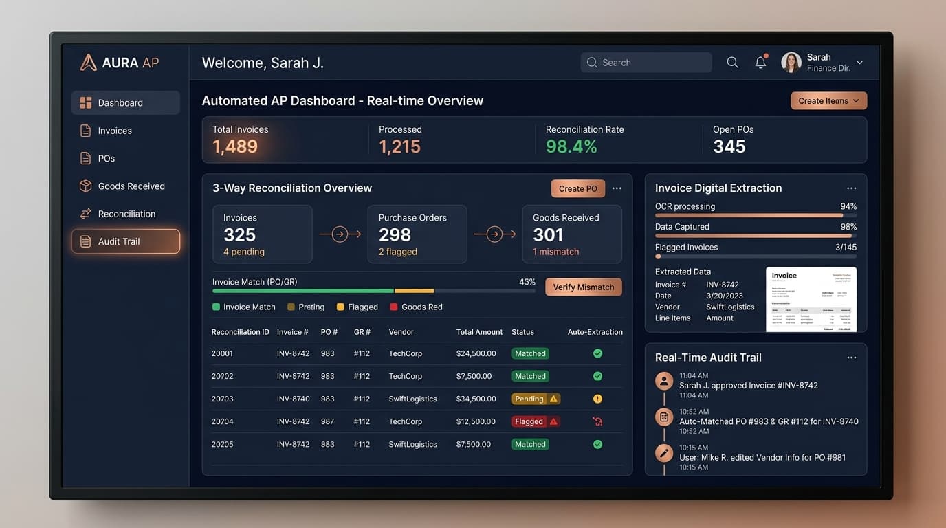Walkthrough: Automated 3-Way Matching & MTD Audit Lineage